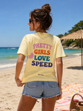 T-shirt oversize yellow