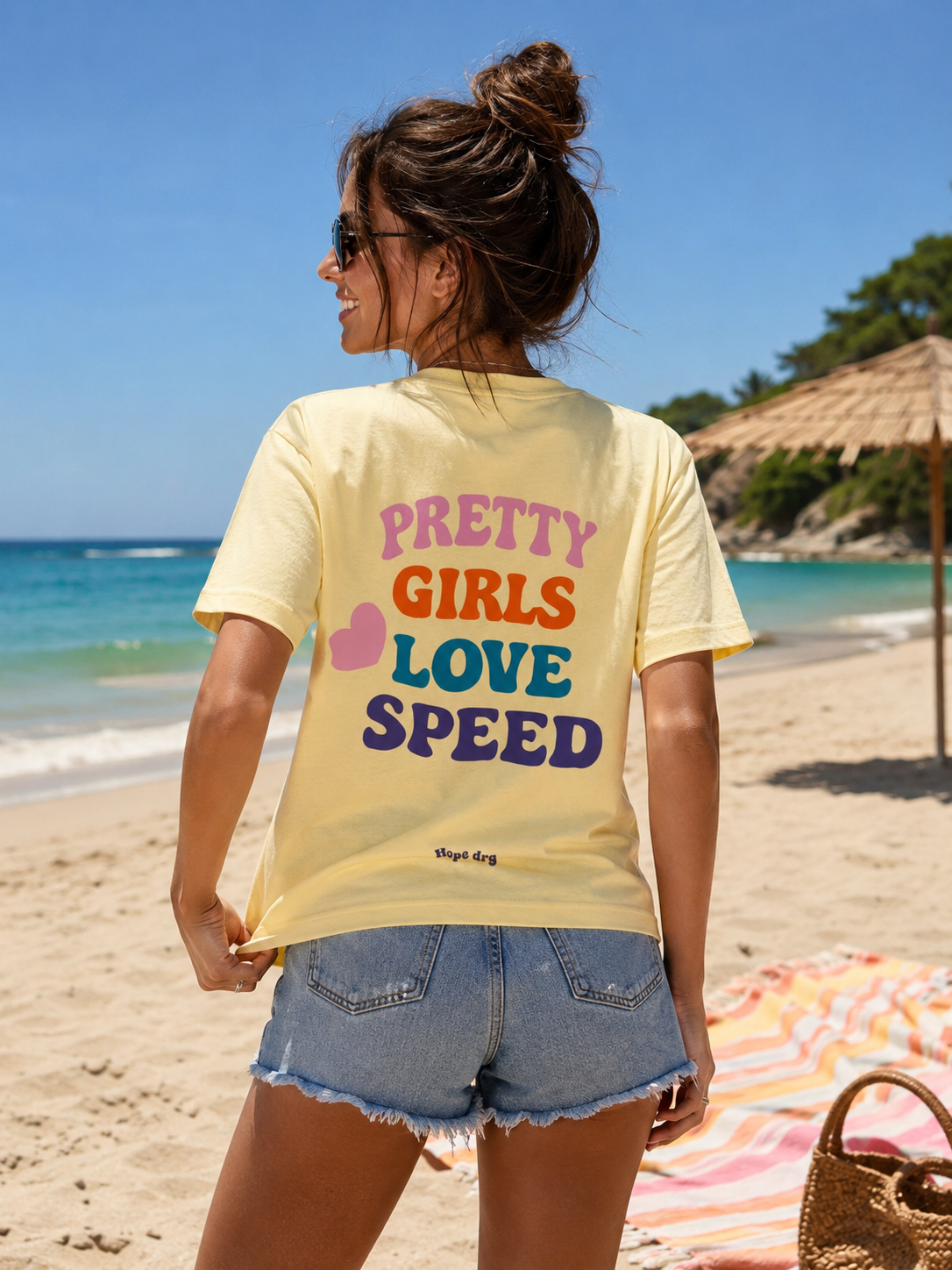 T-shirt oversize yellow